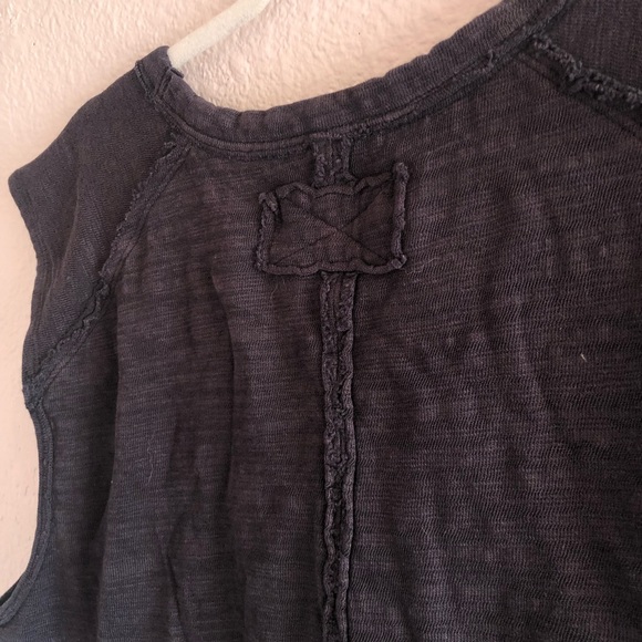 Free People | NWT Cropped Black Muscle Tank - Picture 5 of 6